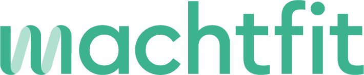 Grünes machtfit-Logo auf weißem Hintergrund.